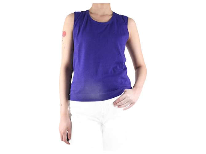 Akris Camiseta sin mangas morada - talla UK 10 Púrpura  ref.1121892