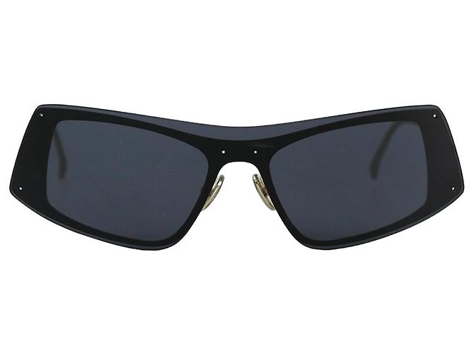 Sportmax Black visor sunglasses