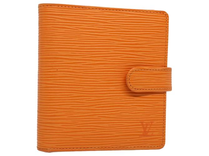 Louis Vuitton Porte Billet Orange Leder  ref.1122067