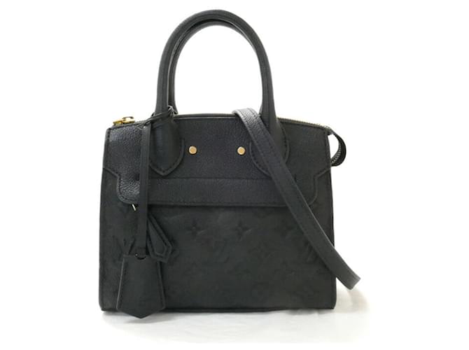 Louis Vuitton Mini Pont Neuf Schwarz Leder  ref.1122082