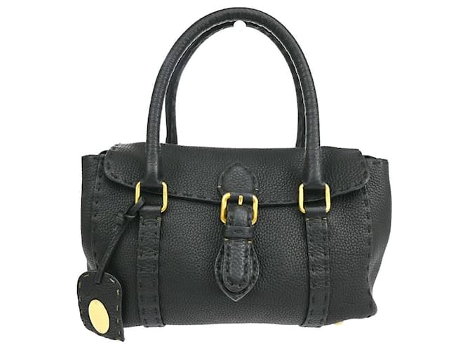 Fendi Selleria Black Leather  ref.1122087