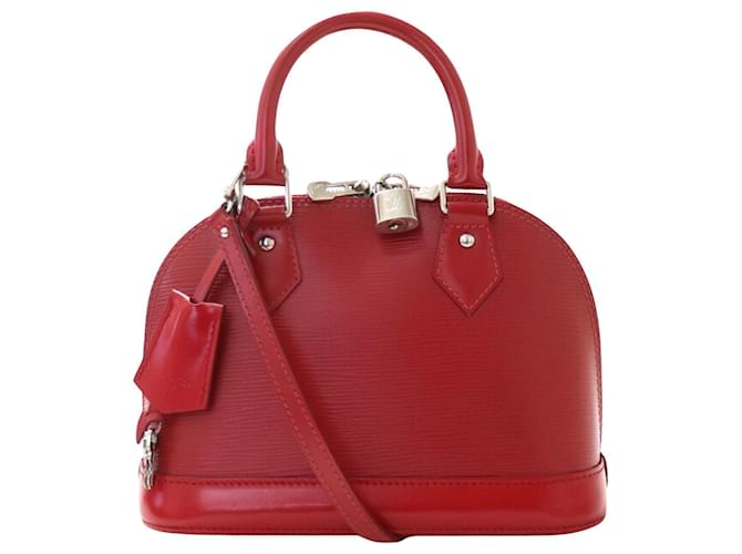 Louis Vuitton Alma BB Red Leather  ref.1122238
