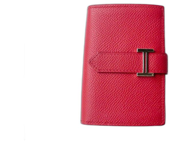Hermès Cartera HERMES Béarn MINI Texas rosa Nuevo estado