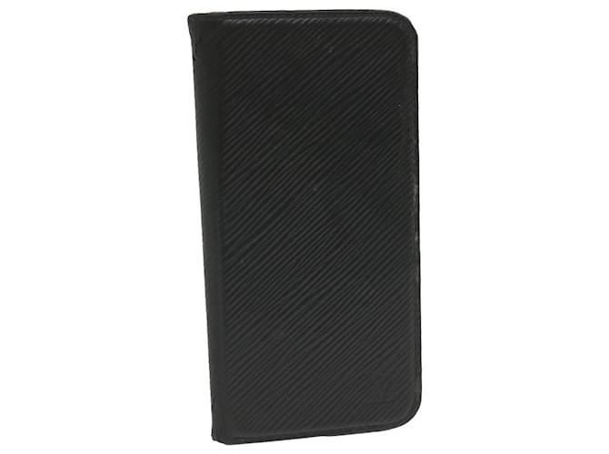 LOUIS VUITTON Epi iPhone Case Black M64469 LV Auth hs1678 Leather  ref.1122459