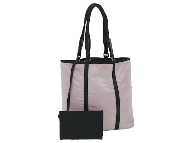 PRADA Tote Bag Nylon Pink Black Auth bs9162  ref.1122474