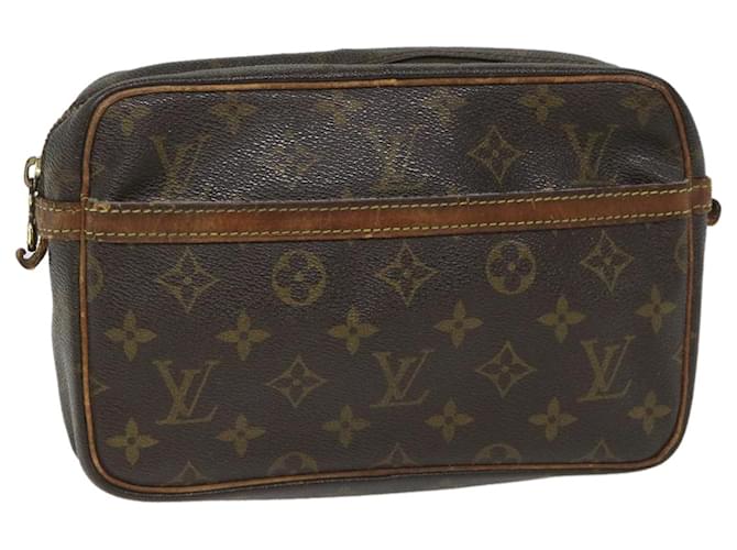 Louis Vuitton Monogram Compiegne 23 Clutch Bag M51847 LV Auth bs8779 Cloth  ref.1122481