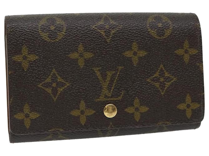 LOUIS VUITTON Monogram Porte Monnaie Billets Tresor Portafoglio M61730 LV Aut 56114 Monogramma Tela  ref.1122521