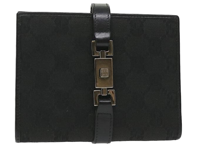 GUCCI GG Canvas Jackie Day Planner Couverture Noir 29966 Auth yk9257  ref.1122526