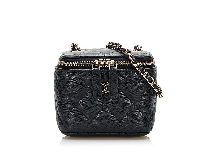 CHANEL Handbags Vanity Black