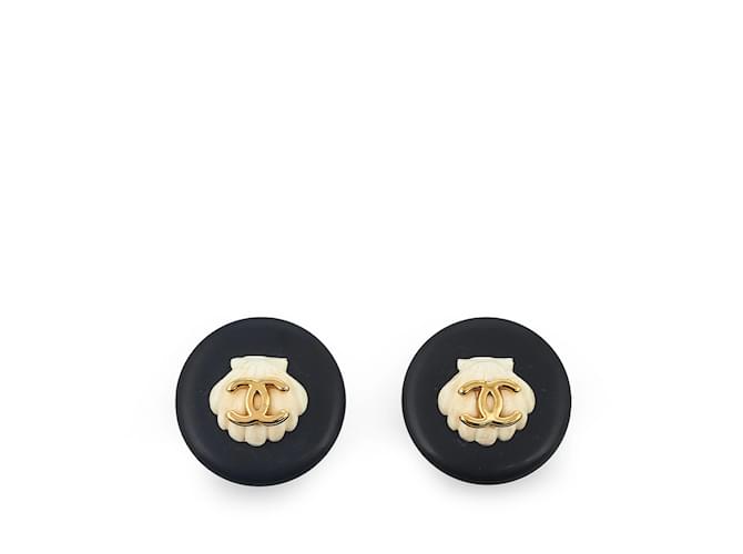 Chanel earrings Black Plastic ref.1122843 Joli Closet