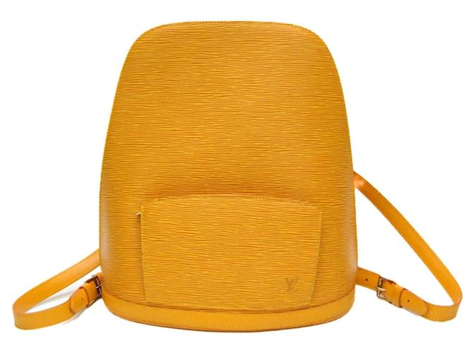 Louis Vuitton Gobelins Amarelo Couro  ref.1122997