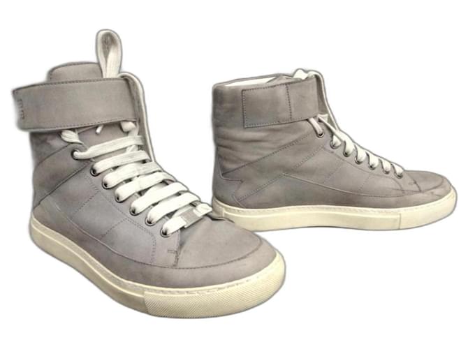 Givenchy p sneakers 40 Grey Leather  ref.1123150