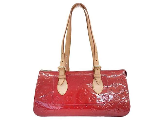 Louis Vuitton Monogram Vernis Rosewood Avenue Shoulder Bag M93507 Red Leather  ref.1123198