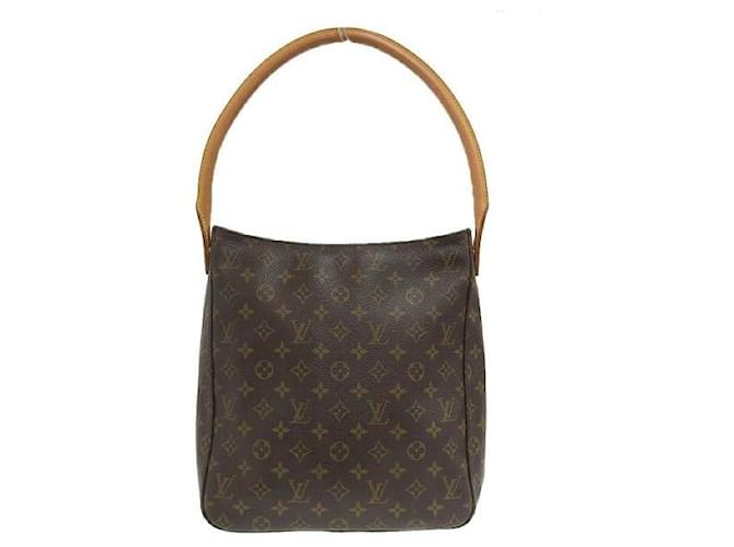 Louis Vuitton Monogram Looping GM em muito bom estado Marrom Lona  ref.1123200