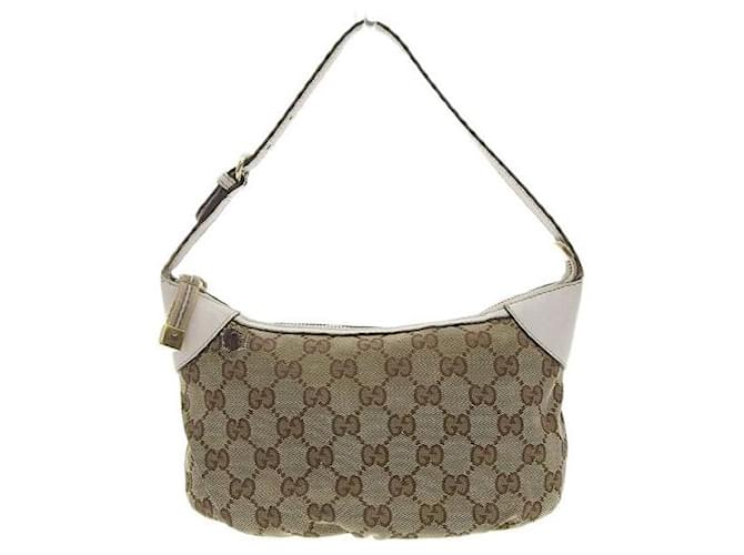 Gucci GG Canvas Shoulder Bag  224093 Brown Cloth  ref.1123233