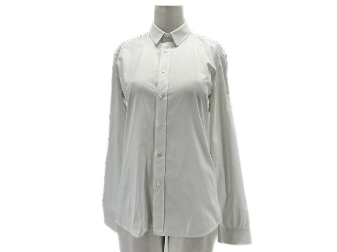 Camisas Balmain T.EU (cuello redondo / collar) 39 Algodón Blanco