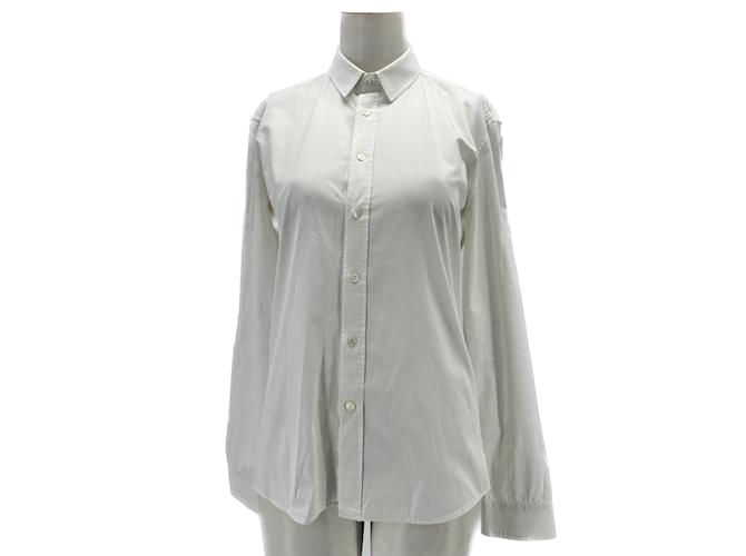 BALMAIN Chemises T.UE (tour de cou / collier) 39 cotton Coton Blanc  ref.1123324