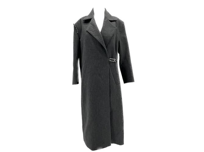 Autre Marque NICHT SIGN / UNSIGNED Coats T.Internationale S-Wolle Grau  ref.1123360
