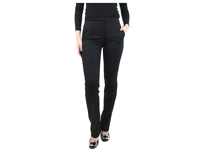 Céline Black tailored trousers - size UK 8 Wool  ref.1123391