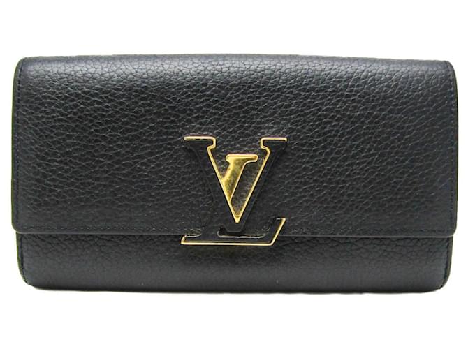 Louis Vuitton Capucines Cuir Noir  ref.1123464