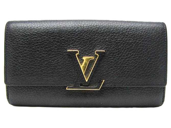 Louis Vuitton Capucines Black Leather  ref.1123464