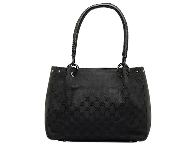 Gucci Black GG Canvas Shoulder Bag Cloth Cloth  ref.1123525