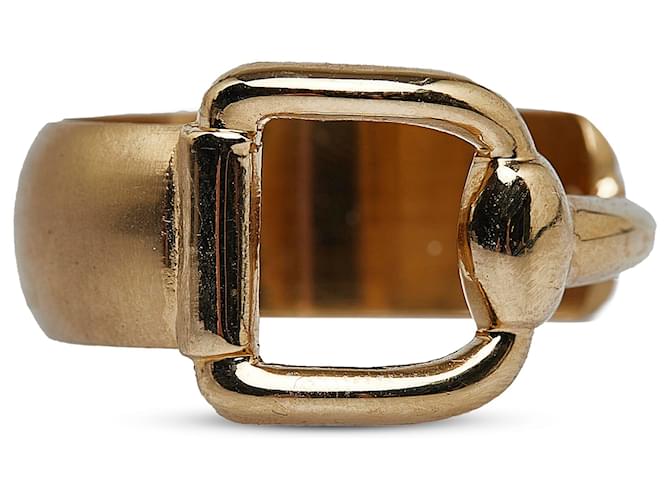 Bague écharpe avec mors de cheval doré Gucci Métal Plaqué or  ref.1123535