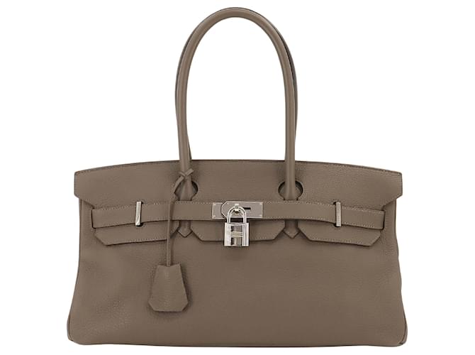 Hermès HERMES BIRKIN Braun Leder  ref.1123614