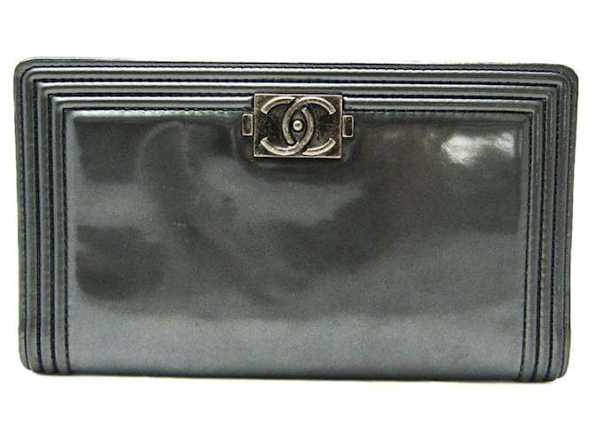 Timeless Chanel Gris Charol  ref.1123857