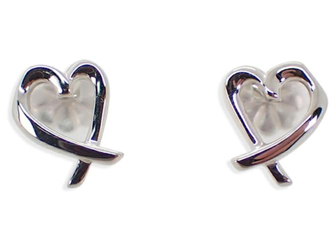 Tiffany & Co Loving heart Silvery Silver  ref.1123985