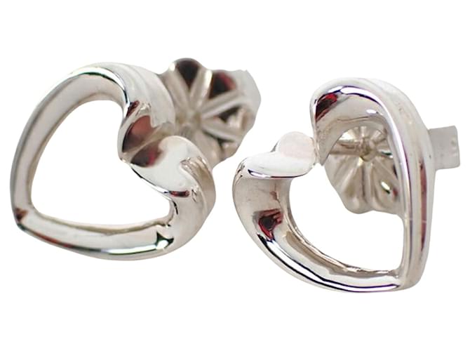 Tiffany & Co Open Heart Silvery Silver  ref.1124022