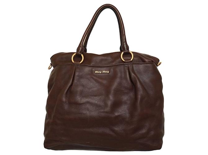 Miu miu soft discount calf shopping bag