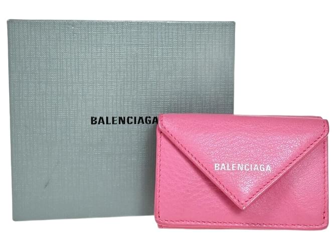 Everyday Balenciaga Papier Rosa Couro  ref.1124069