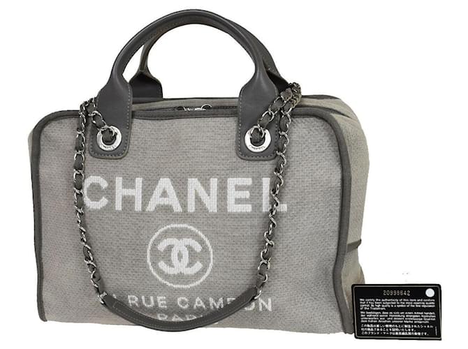 Chanel Deauville Grey Cloth  ref.1124198