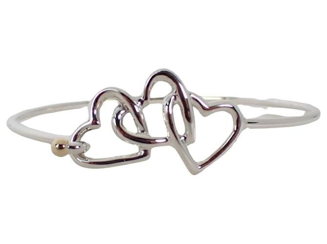 Tiffany & Co Open Heart Silvery Silver  ref.1124217