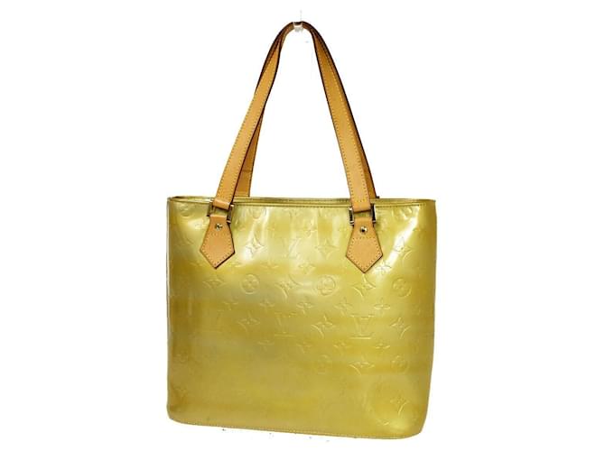 Louis Vuitton Houston Golden Patent leather  ref.1124271