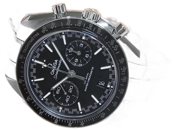 OMEGA Speedmaster Racing black 44.25 MM Genuine goods Mens Silvery Steel  ref.1124318