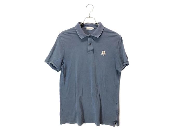 Moncler Shirts Blue Cotton  ref.1124436
