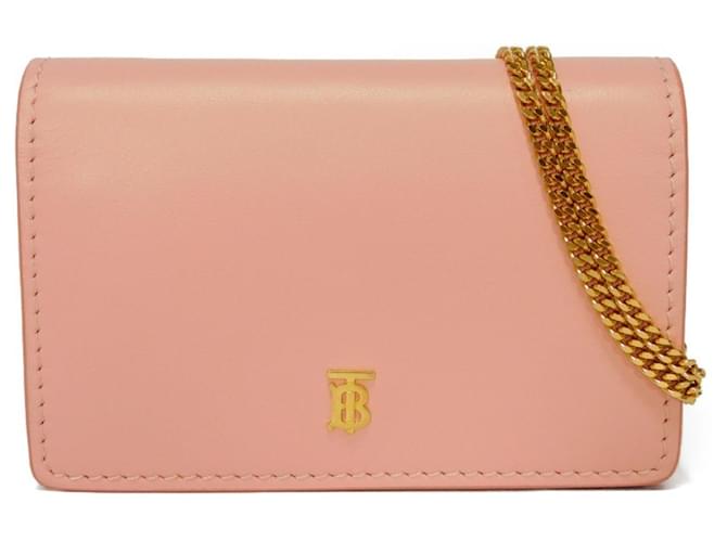 Burberry TB Pink Leather  ref.1124472