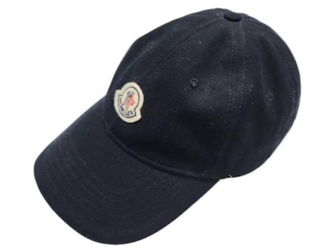 Moncler Hats Beanies Black Cotton  ref.1124477