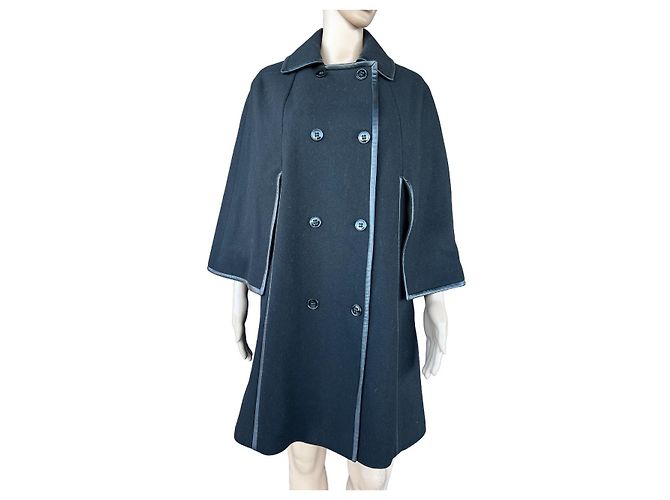 Reiss Black Wool Coat Size M