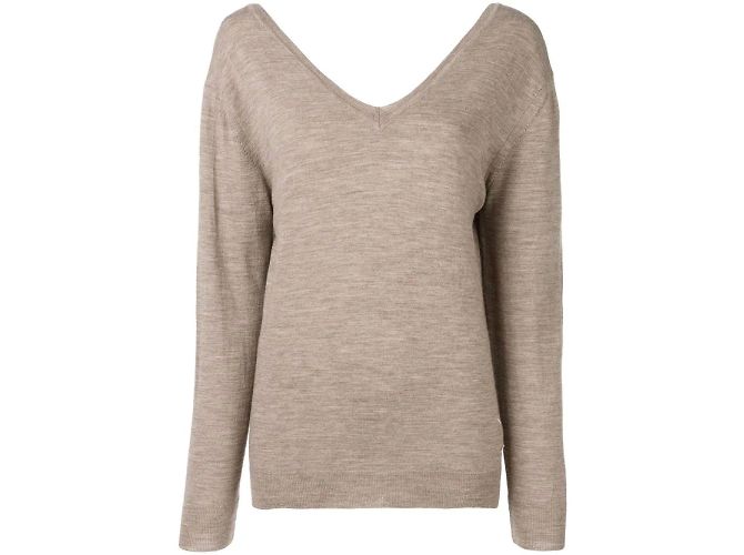 Beigefarbener Wollpullover von Maison Martin Margiela