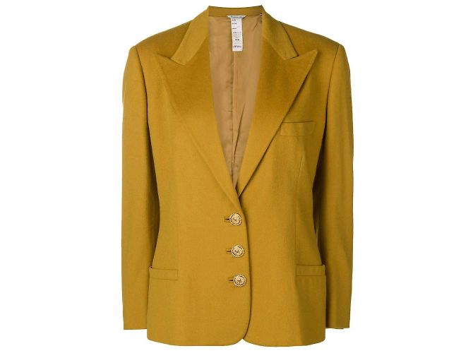 Gianni Versace Mustard Wool Jacket