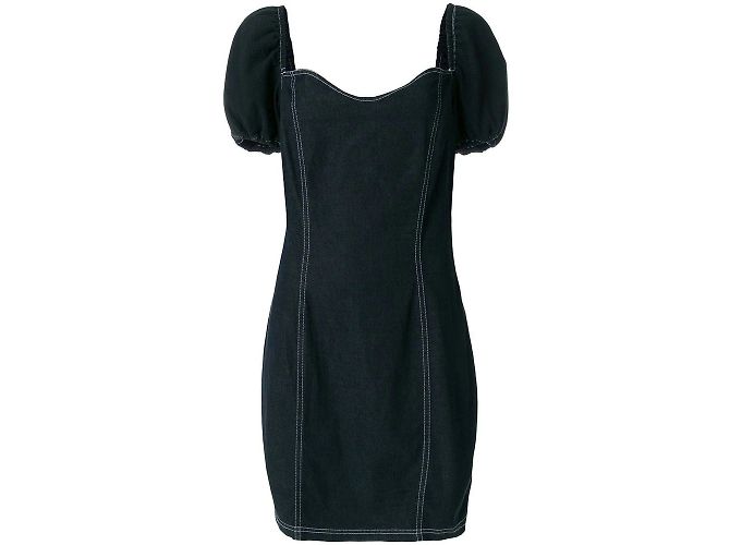 Abito Moschino in denim nero