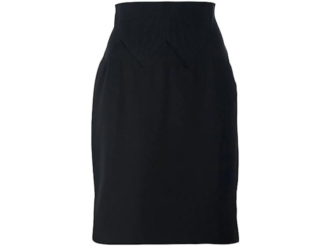 Jean Paul Gaultier Black Wool Skirt  ref.1124632