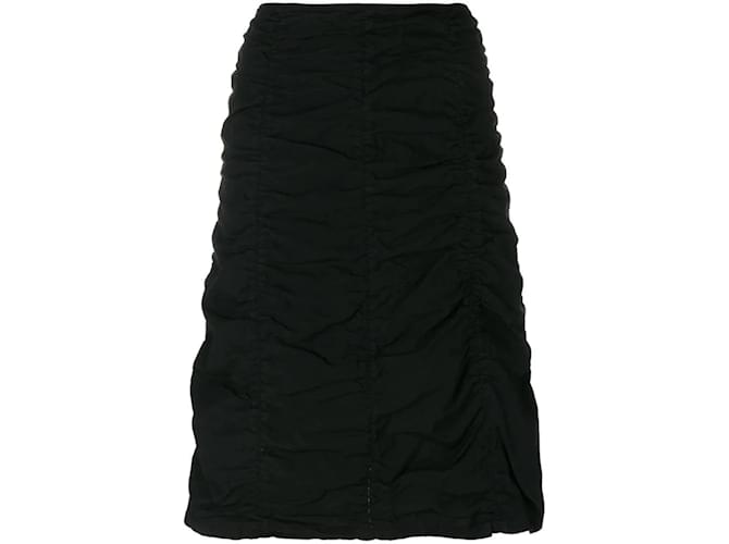 Romeo Gigli Black Cotton Skirt  ref.1124633