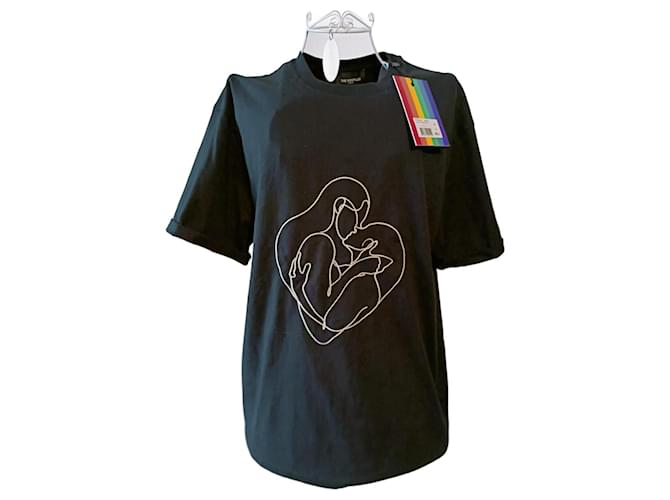 The Kooples Kooples-T-Shirt Schwarz Baumwolle  ref.1124682