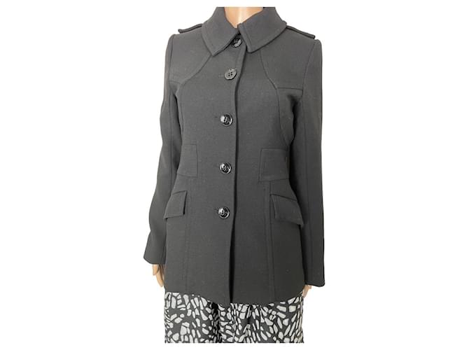 Reiss Coats, Outerwear Black Wool  ref.1124684