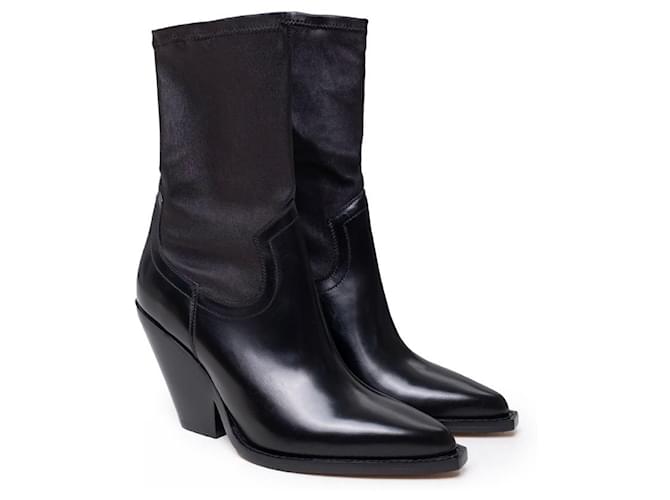Isabel Marant ankle boots Nero Pelle  ref.1124688