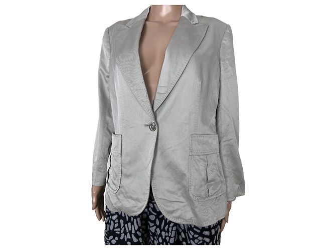 Blazer argento Burberry London donna Grigio